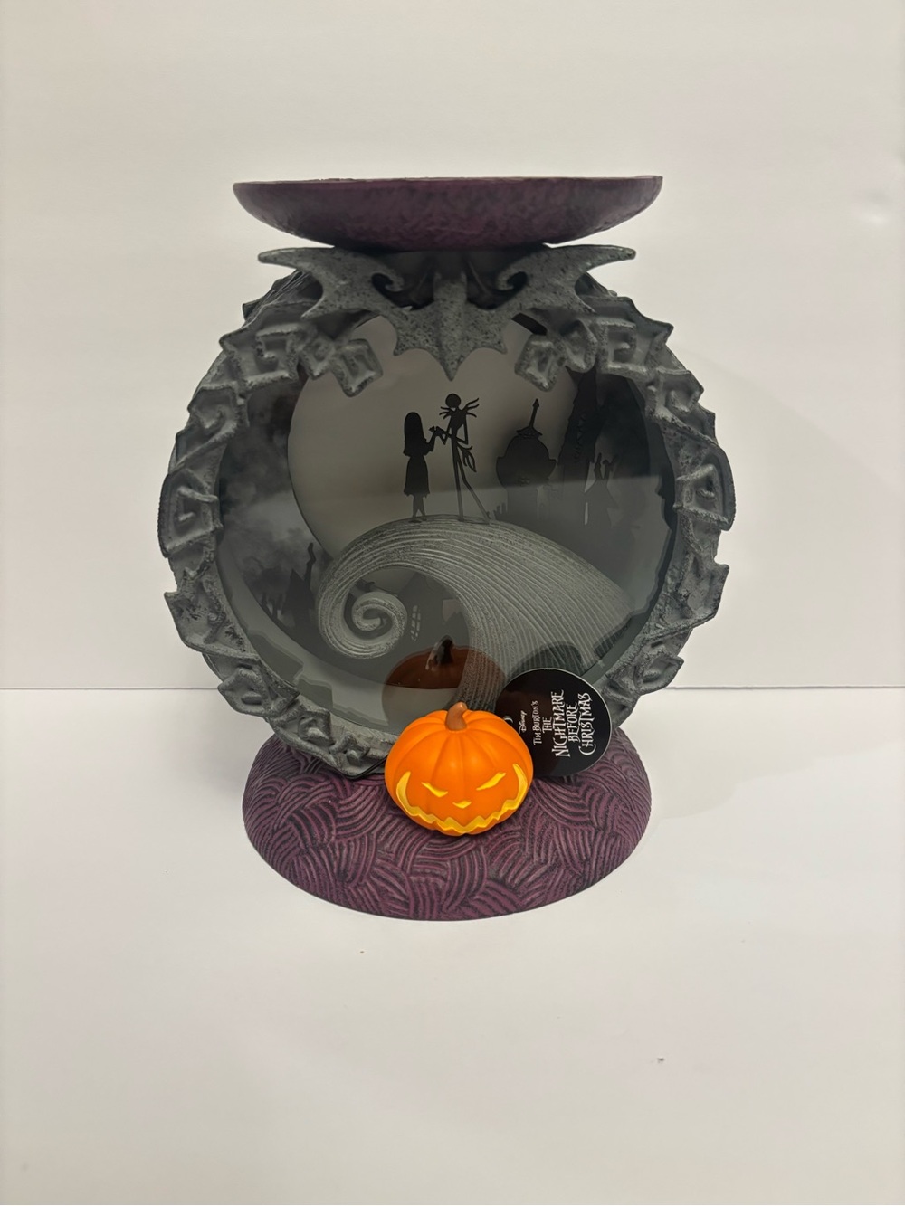 Bath & Body Works Nightmare Before Christmas Spiral Hill Light Up Candle Holder